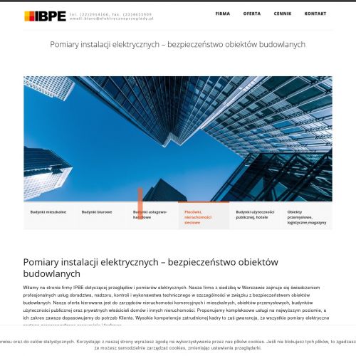 Kraków - pomiary instalacji elektrycznej