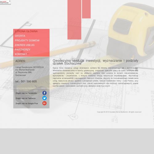 Cennik usług geodezyjnych - Sochaczew