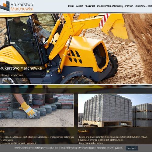 Radom - usługi koparko-ładowarką