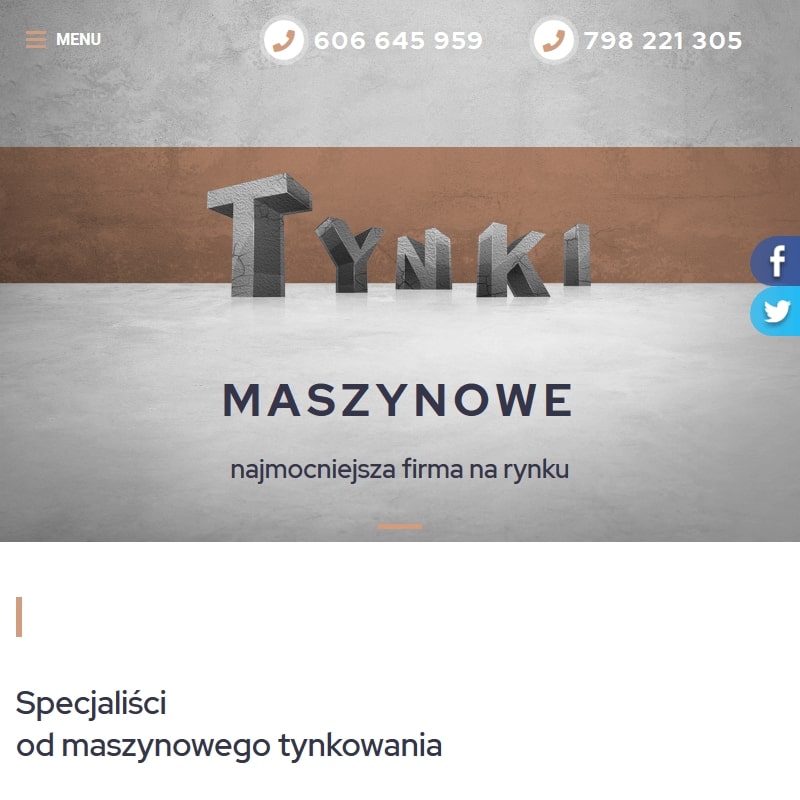 Tynkowanie maszynowe łowicz - łódź