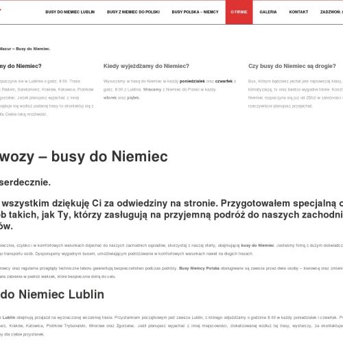 Kraków - przewoźnik polska niemcy