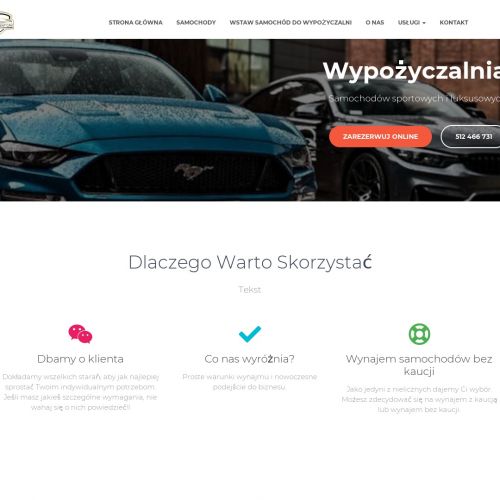 Wypożyczalnia samochodów sportowych bez kaucji łódź w Łodzi