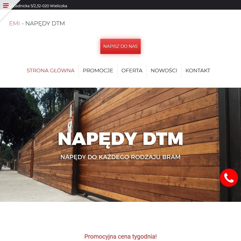 Pilot do napędu bram - Jędrzejów