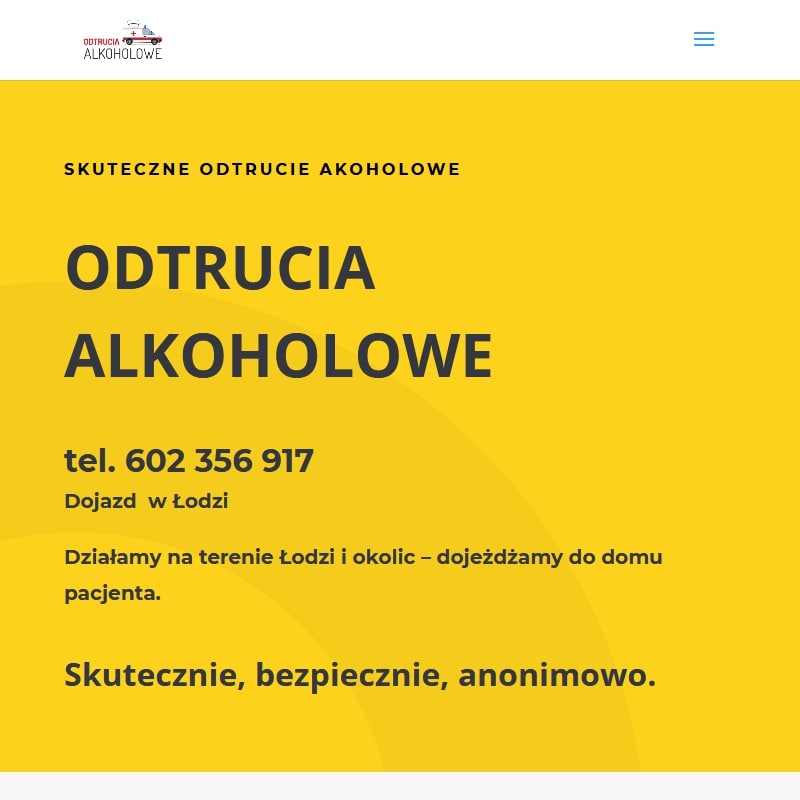 Pabianice - odtrucie alkoholowe w domu łódź