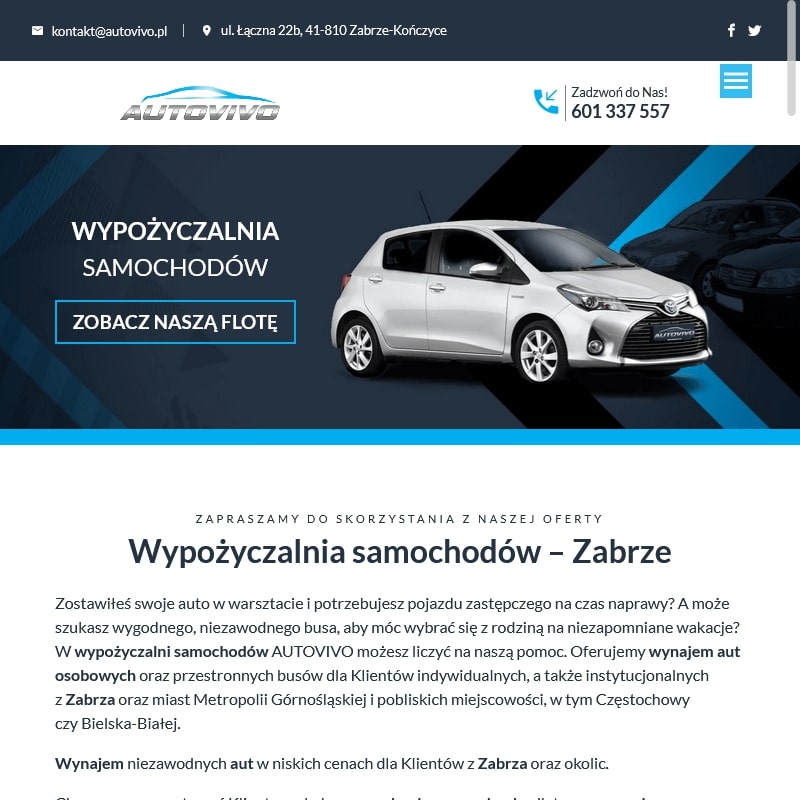 Wypożyczalnia samochodów zabrze pawłów