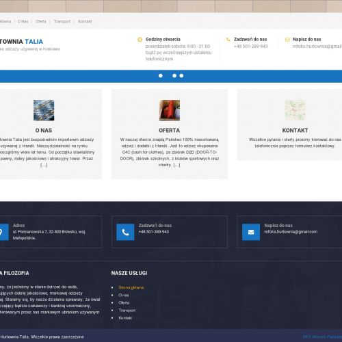 Hurtownia odzieży używanej damskiej