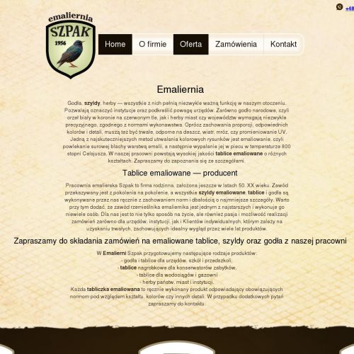 Tablice emaliowane na zamówienie