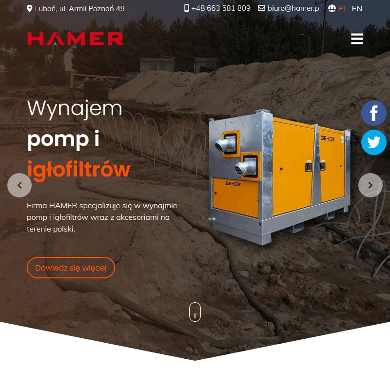 Odwodnienia wykopów igłofiltrami