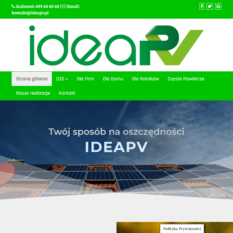 Technologia pv w Warszawie