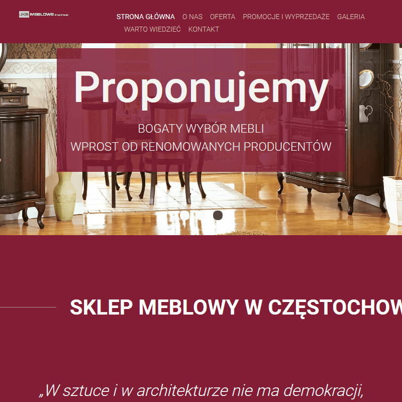 Klasyczne meble - Włoszczowa