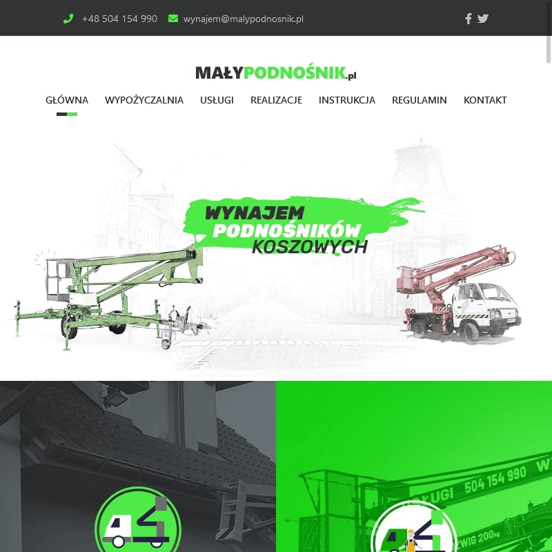 Podnośnik koszowy - Pruszków