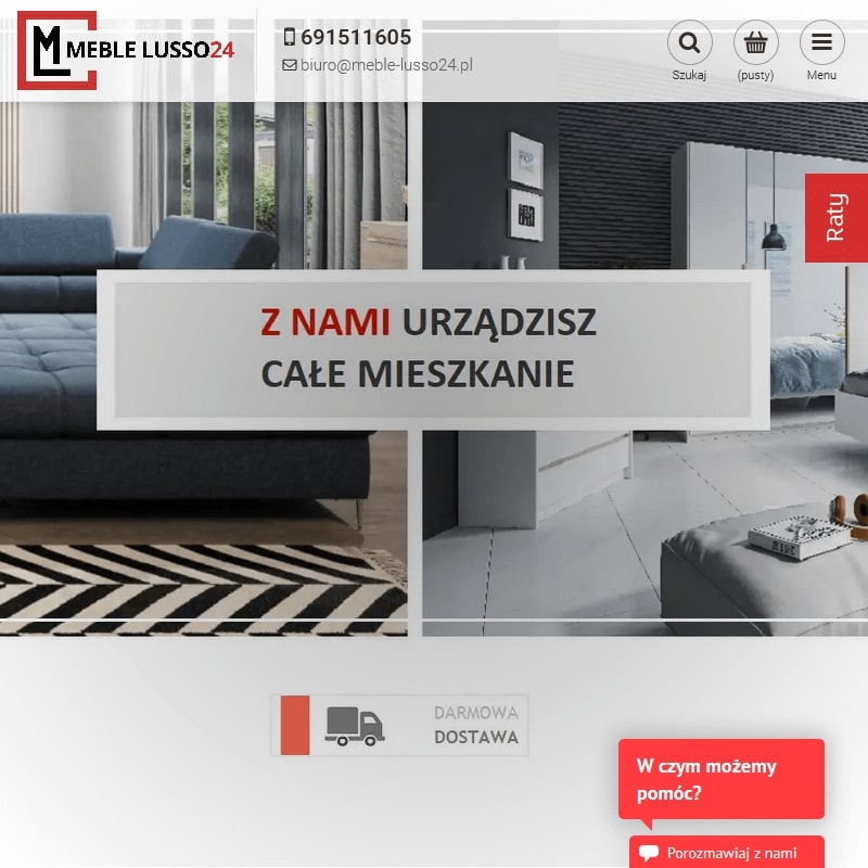 Namysłów - szafa przesuwna z lustrem 180