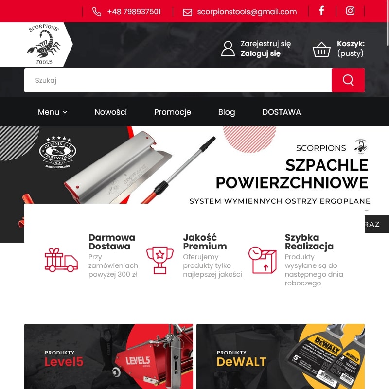 Szpachla do gładzi gipsowych