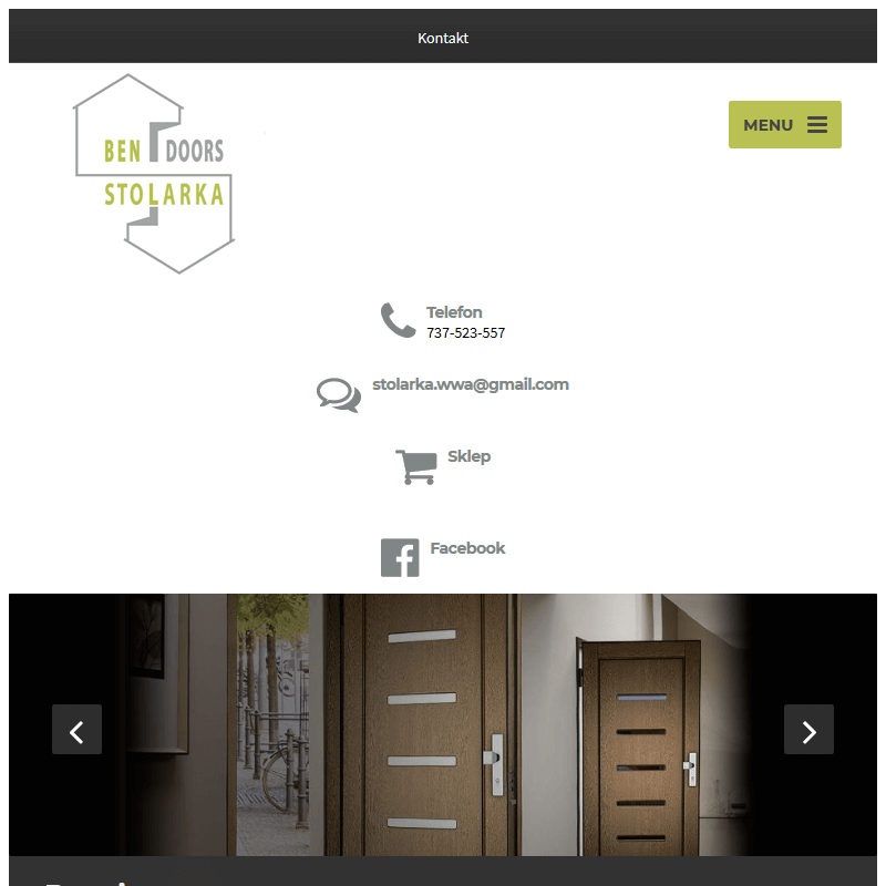 Drzwi zewnętrzne do pokoju w Warszawie